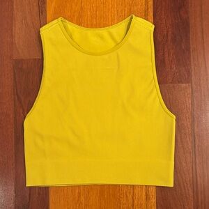 DSG | Mustard Yellow Sleeveless Ribbed Crop Top NWOT | Size Small